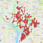Map of 448 Firearm Recoveries