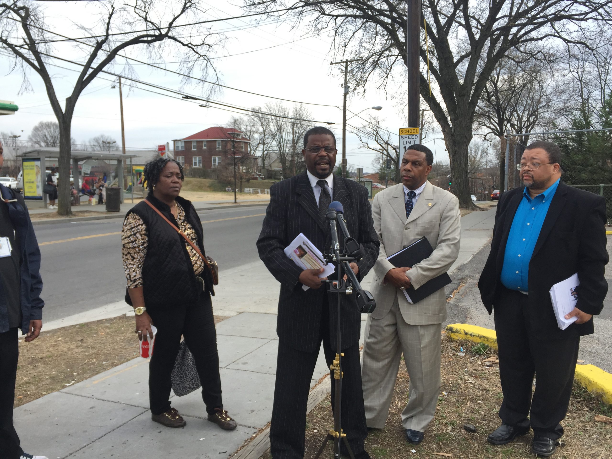 Trantham holding the press conference in SE.